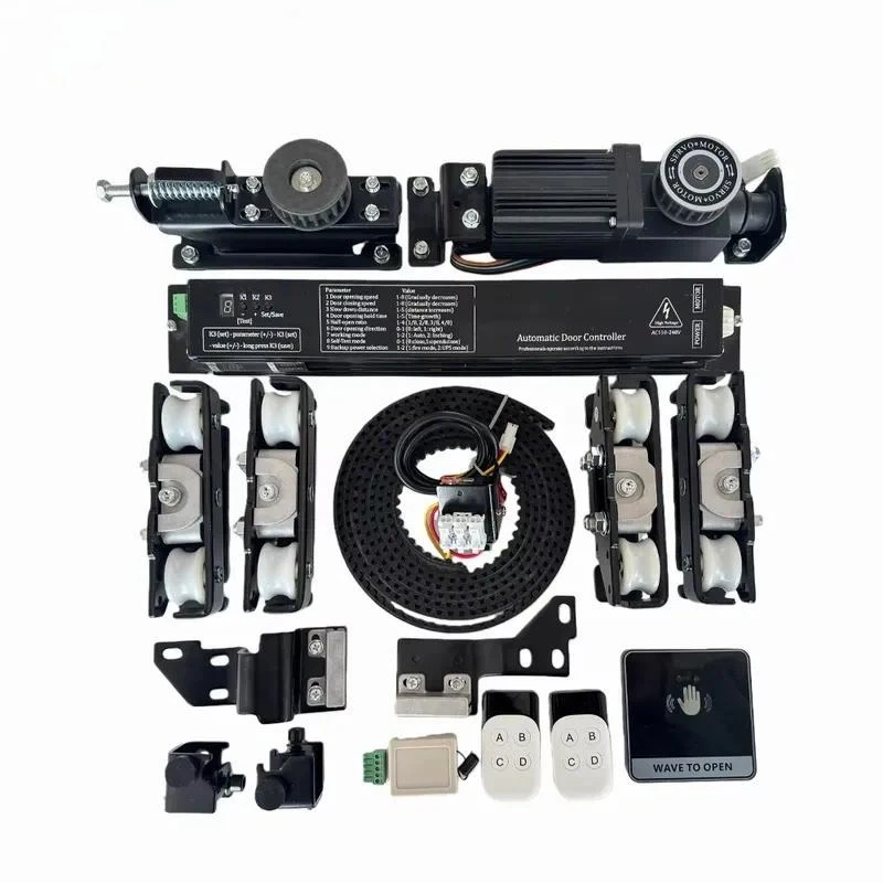 Automatic door opener sliding kit system sensor, suitable for glass door operation, hotels