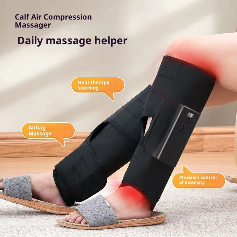 1pc electric leg massager, rechargeable calf air compression massager, cordless leg massager, Christmas, Mother's Day and Father