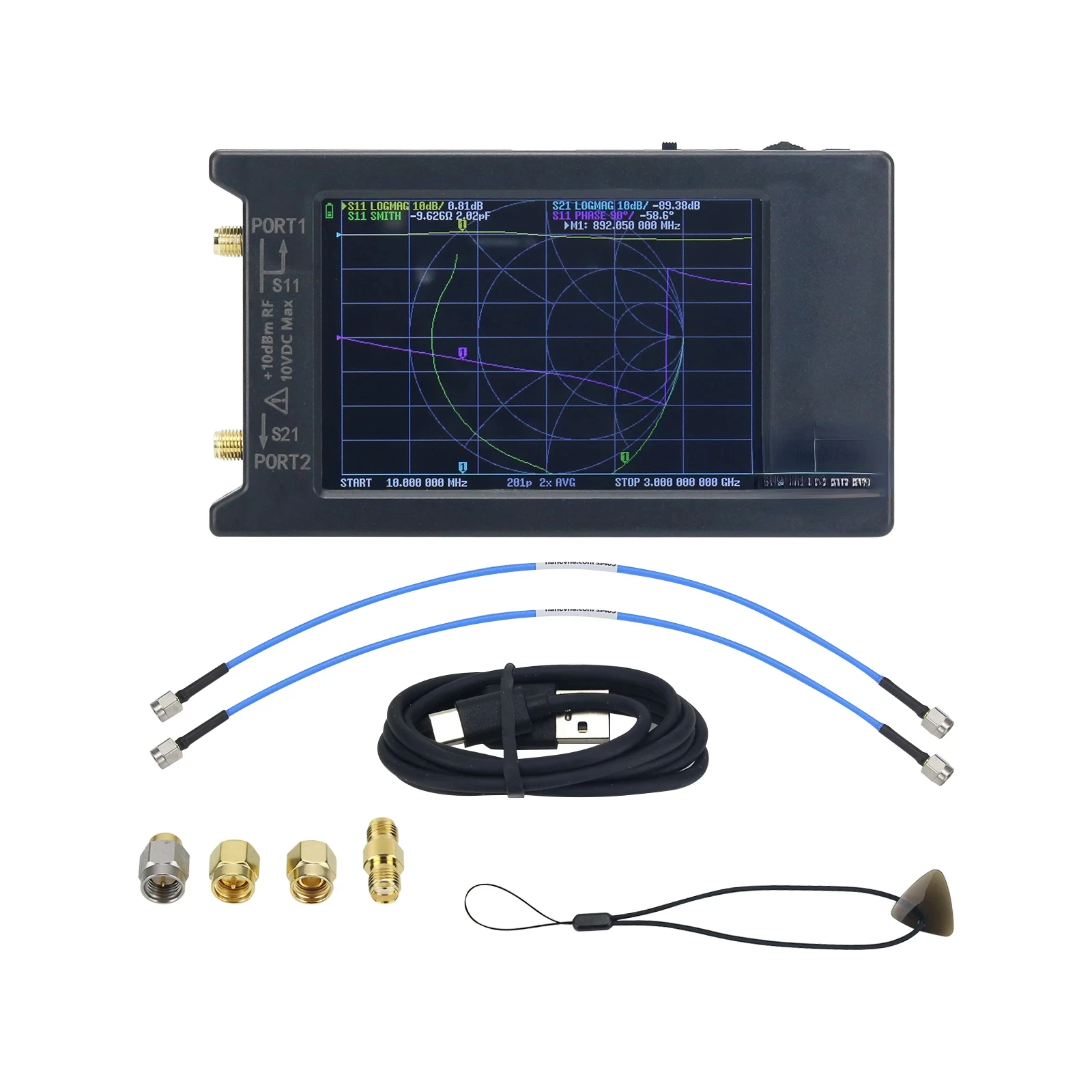 Hot selling item LiteVNA-64 VNA Analyzer 50KHz-6.3GHz Portable Vector Network Analyzer Antenna Analyzer with 4