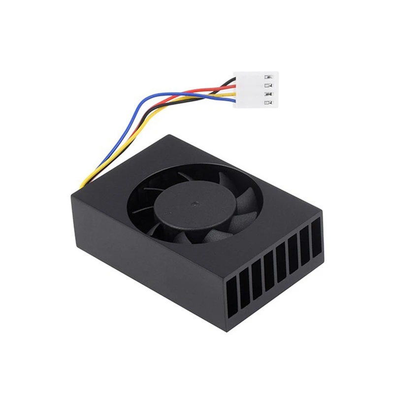 For Jetson Nano Fan Heatsink Cooler PWM Cooling Fan Black Aluminum Alloy For JETSON NANO MINI