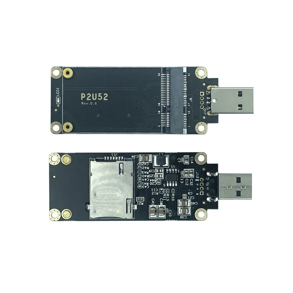 4G LTE Industrial Mini PCIe to USB Adapter W/SIM Card Slot For WWAN/LTE 3G/4G Wireless Module