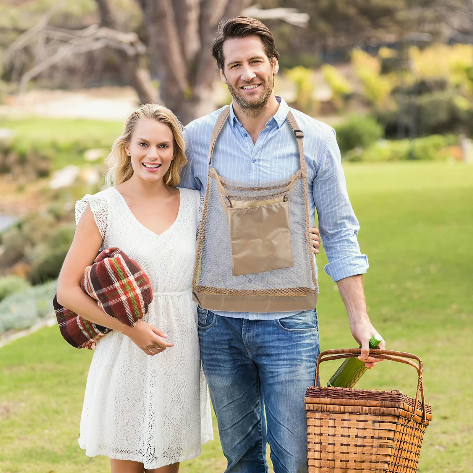 

Mushroom Picking Bag High Capacity Foraging Pouch Breathable Mesh Harvesting Garden Vegetable Fruit Storage Outdoor Portable