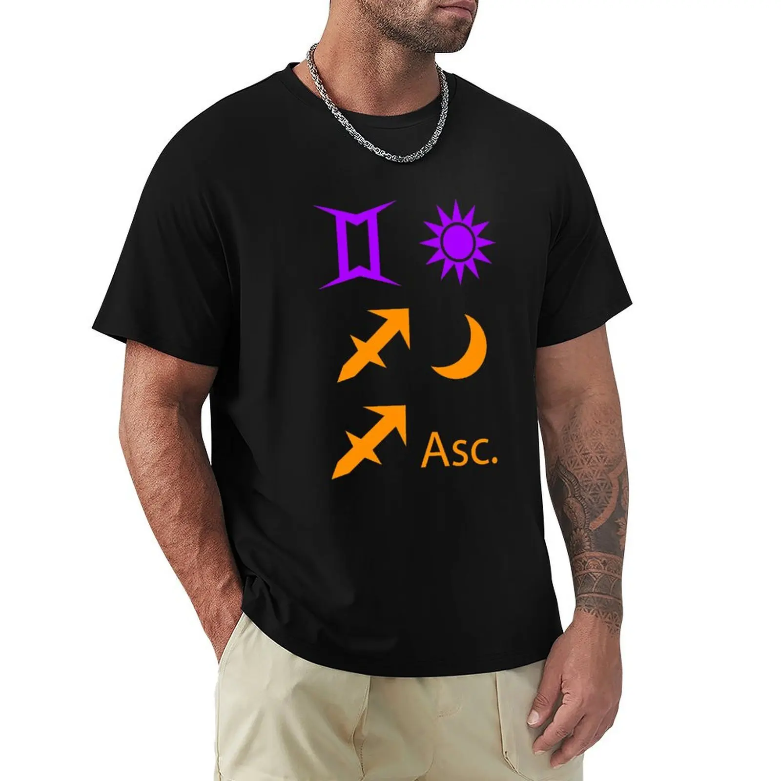 Gemini Sun, Sagittarius Moon, Sagittarius Ascendant T-Shirt summer clothes shirts graphic tees t shirts for men cotton