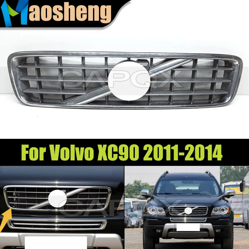 

Front Bumper Hood Grill Radiator Grille For Volvo XC90 2011 2012 2013 2014 Car Front Bumper Mesh Grille 31290544