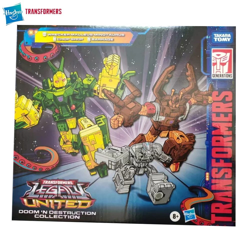 

[In-Stock] Hasbro Transformers Doom'n Destruction Collection Barrage & Chop Shop 2-Pack Action Anime Robot Model Figure Toys