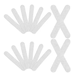 100 Pcs Clothes Hangers Anti-slip Stickers Non-slipping Strips Clothing Grips Scales Closet Accessory White Silicone