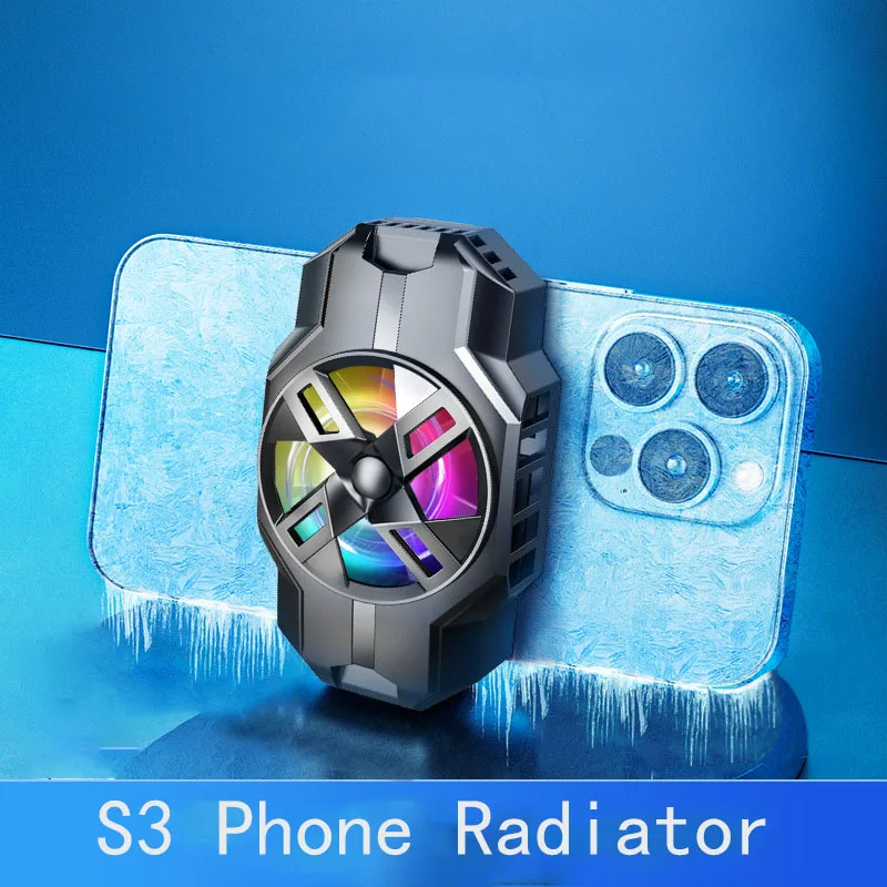 

Mobile Phone Radiator Semiconductor Refrigeration Cooling Artifact Back Clip Game Broadcast Mute Suitable For IOS Android P