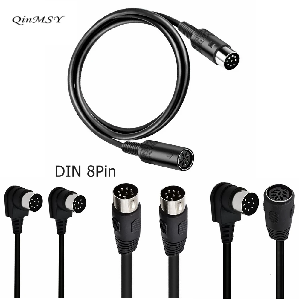 90 Degree Angle Large 8 Pin Din Male To Male Female Speaker Audio Cable Wire For Bang Olufsen B&O PowerLink BeoLab Power MK2