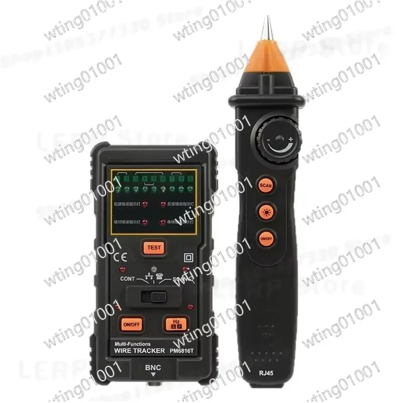 for PM6816 Multifunctional Wire Tracker Locates Network Phone Metal Cables Line Finder Aligner Tool for Electrician Testing