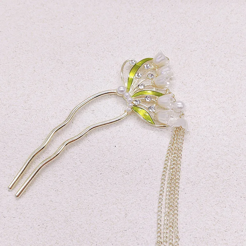 

Новая U-образная заколка для волос с кисточкой в китайском стиле, высококачественная заколка для волос в древнем стиле, головные уборы, спиральная заколка