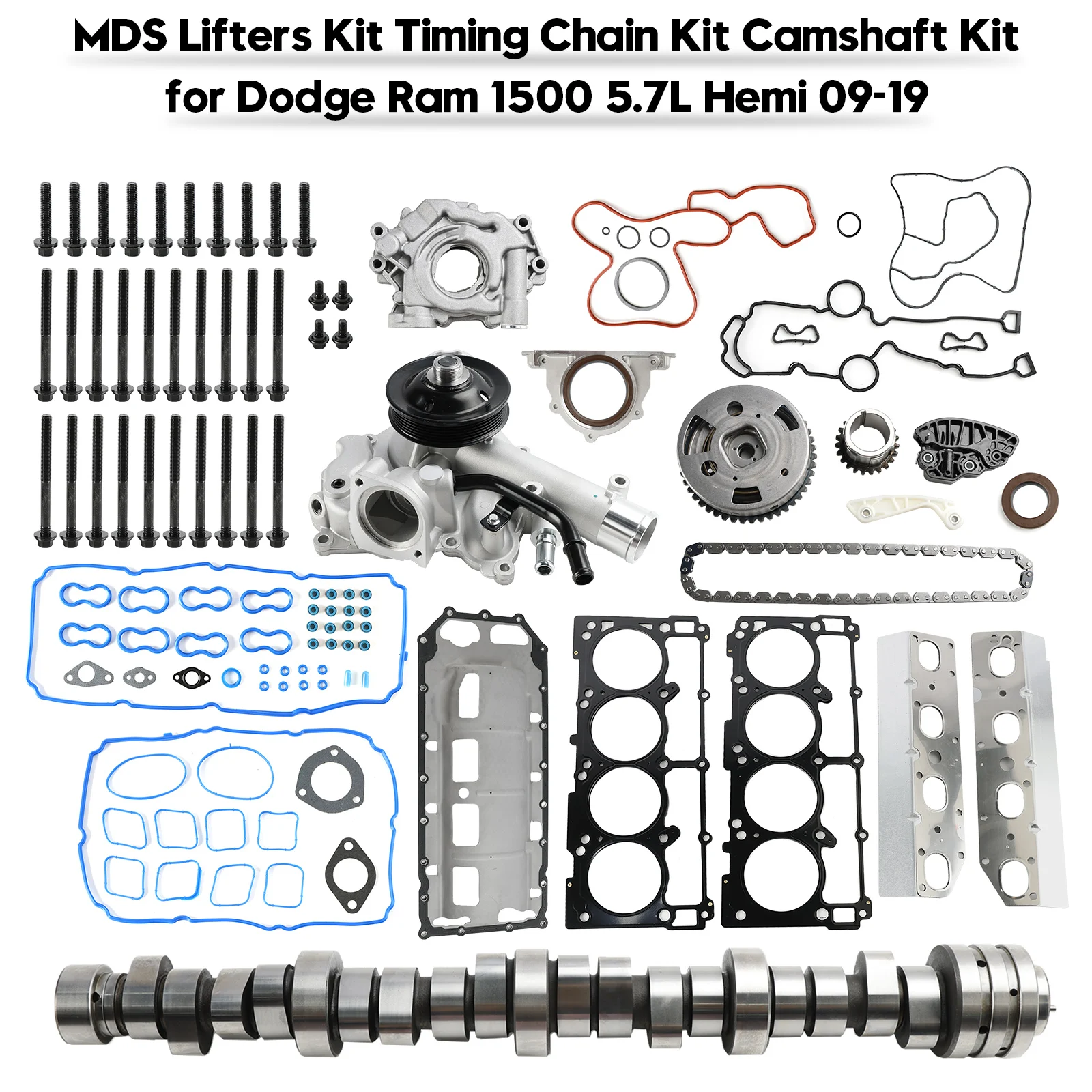 Artudatech MDS Lifters Kit Timing Chain Kit Camshaft Kit for Dodge Ram 1500 5.7L Hemi 2009-2019 Car Accessories