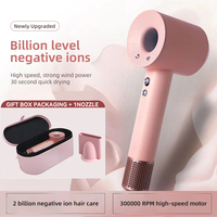 Professional Leafless Hair Dryer Strong Power Blow Hair Dryer Quick Dry Travel Home Hair Styler Negative Ionic with Gift Box