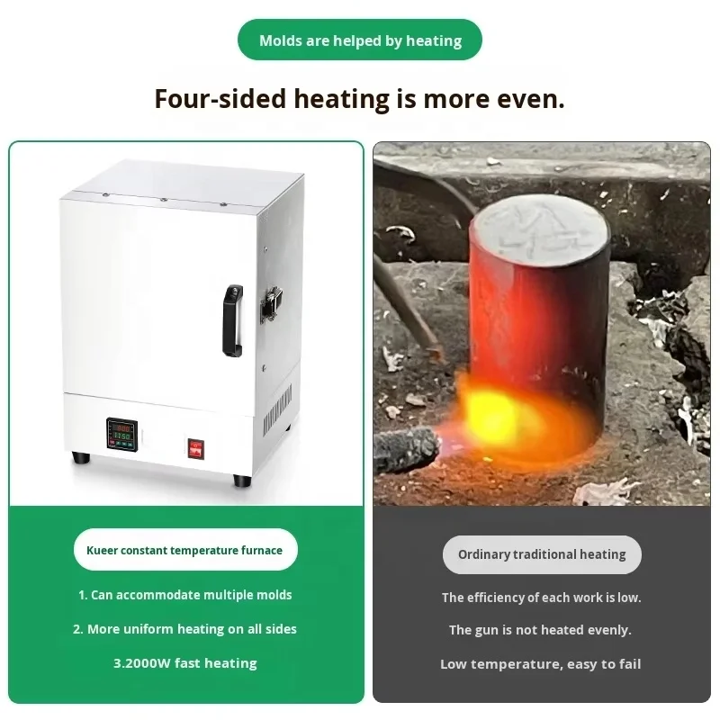 2000W countertop - furnace, high temperature oven 1150 ° C type C for metal product processing, type 1150 ° C type meltin