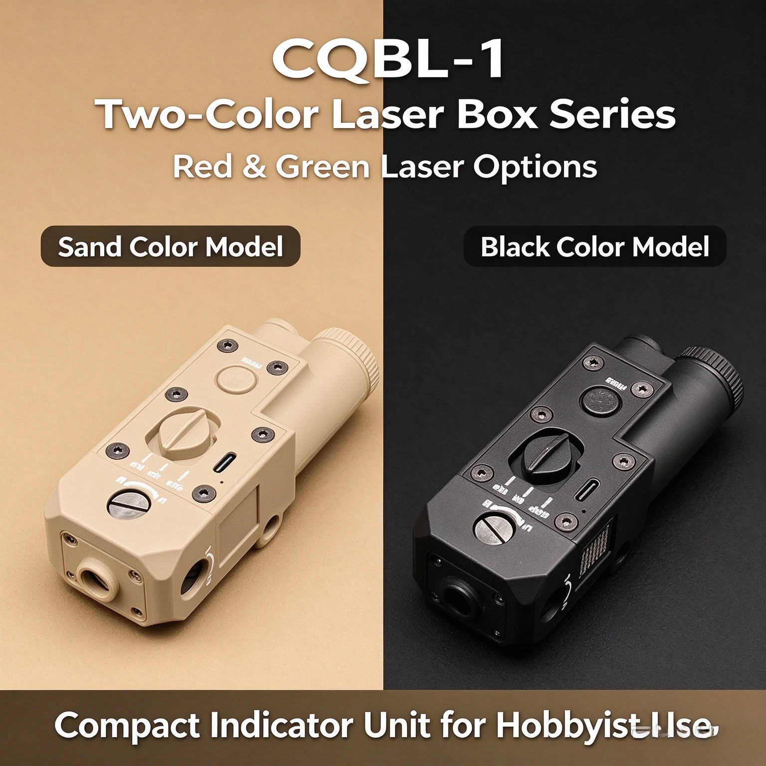 Lightweight CQBL-1 Red Green Indicator Module, Dual Switch Hobby Display Mounting Parts
