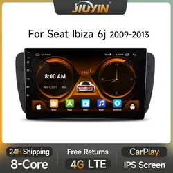 JIUYIN Carplay Android 12 autoradio per Seat Ibiza 6j 2009 2010 2012 2013 MK4 FR schermo di navigazione GPS Audio Multimedia WIFi 4G