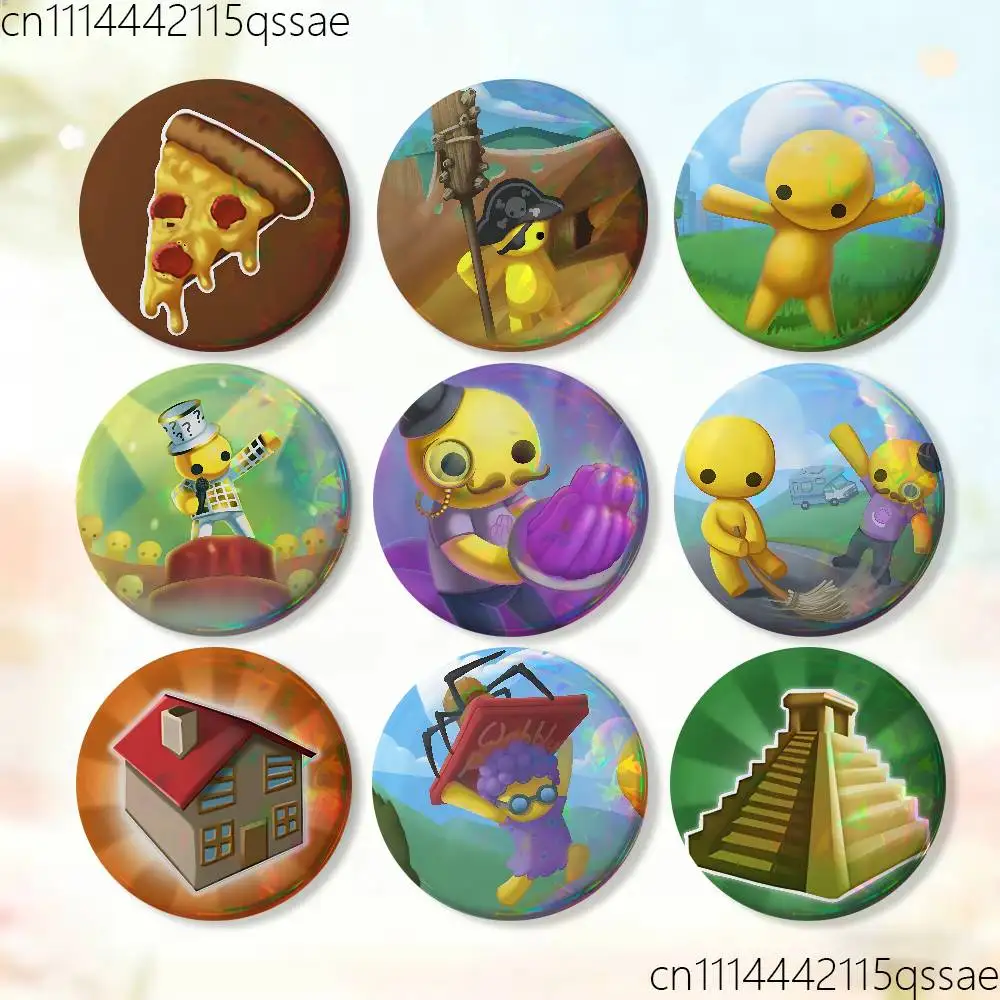Game W-Wobbly L-Life Badge Tinplate Soft Button Pin Brooch Metal Badge Custom Jewelry Accessories Hat Bag Lapel