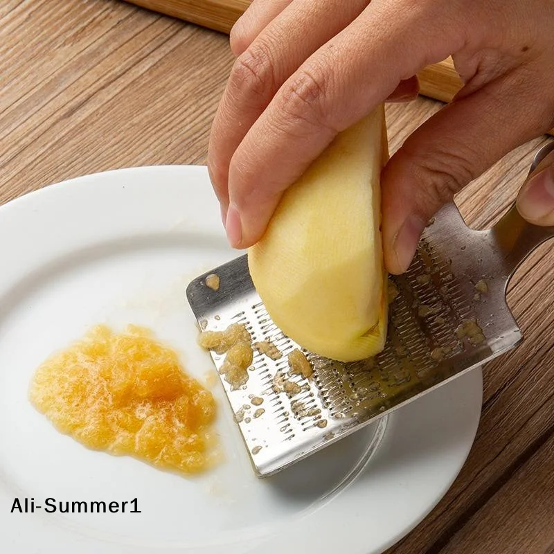 【E】Stainless Steel Garlic And Ginger Grater - Kitchen Accessory For Food Preparation Great Finds For The Home