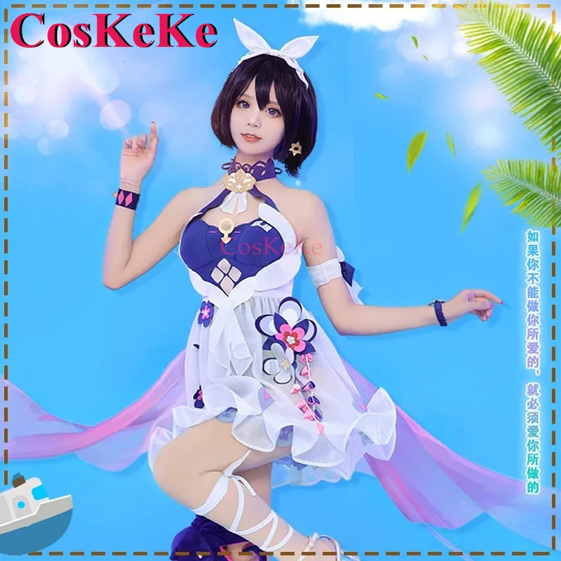 CosKeKe Seele Vollerei Cosplay Game Honkai Impact 3 Costume Lovely Sweet Uniform Dress Women Halloween Party Role Play Clothing