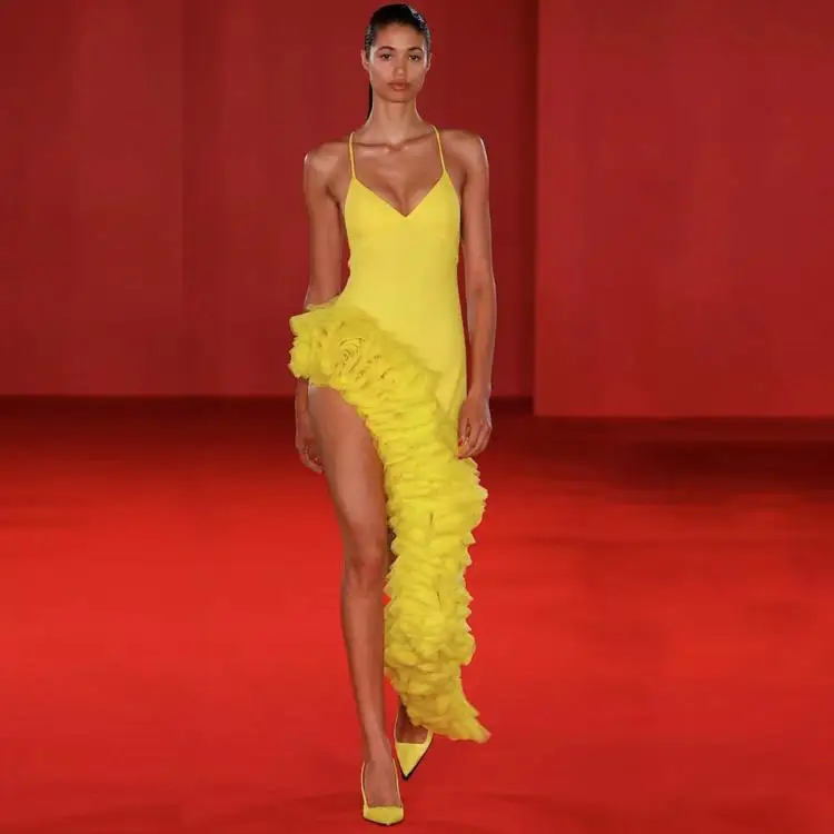 

Сексуальное вечернее платье миди с глубоким V-образным вырезом, бретелями, разрезом сбоку, цветочным узором, облегающее, для торжеств, дней рождения и вечеринок, цвет