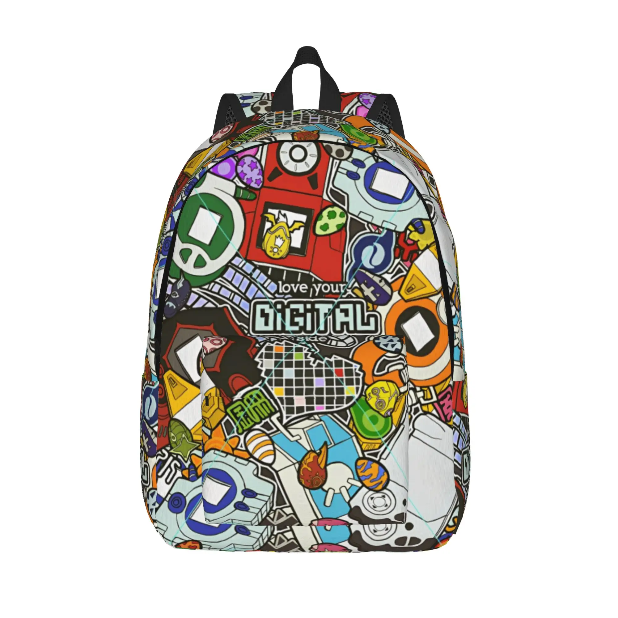 

Рюкзак Digital Monster Digimon для мужчин и женщин, модный рюкзак для работы и учебы, сумка через плечо для ноутбука, подарок