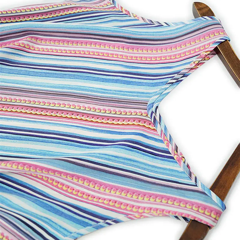 BirdTree-robe gilet élégante en crêpe Double soie, col en V imprimé rayé à lacets, robe polyvalente à la mode pour femmes, printemps 2026 D5D730CC