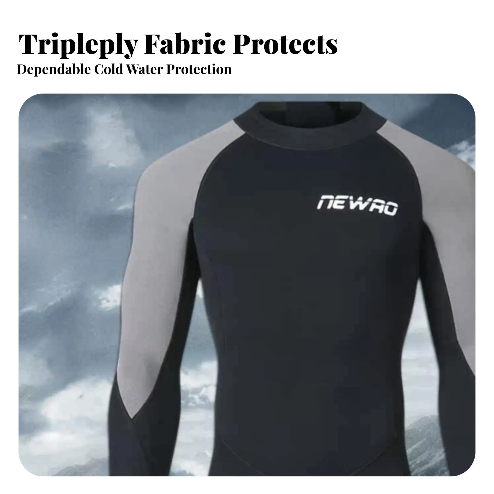 

Гидрокостюм из неопрена 3 мм, с защитой от солнца, для всего тела, мужской, для дайвинга, термокостюм, профессиональный, с длинными рукавами, большой размер