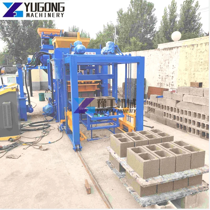 YUGONG Small Concrete Interlock CHB Block Molding Machine Cement Automatic Brick Making Machine Brick Block Making Machine