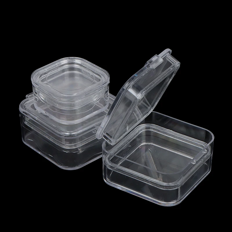 1pc Dental Tooth Box With Film Inside Membrane Tooth Implant Transparent Plastic Box Laboratory Tools