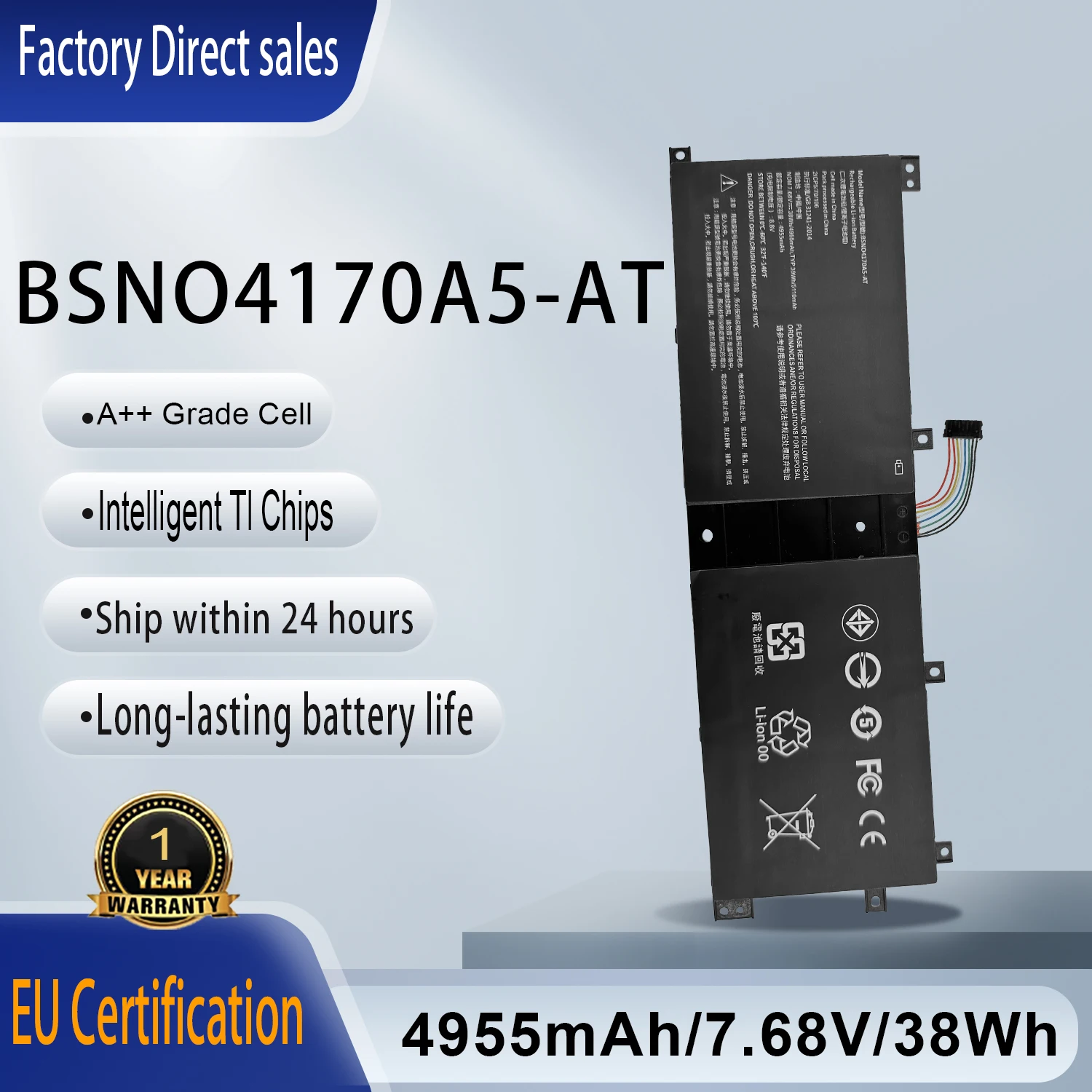 

BSNO4170A5-AT 5B10L68713 Laptop Battery For Lenovo Ideapad Miix 510-12ISK 80U1 520-12IKB 20M3 20M4 81CG Miix 5 pro 510-12 Series