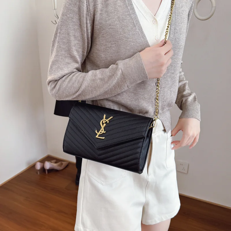

New Casual Small Square Bag Women, Trendy Fashion Diagonal Straddle Bag, Retro Fashion Chain Handbag