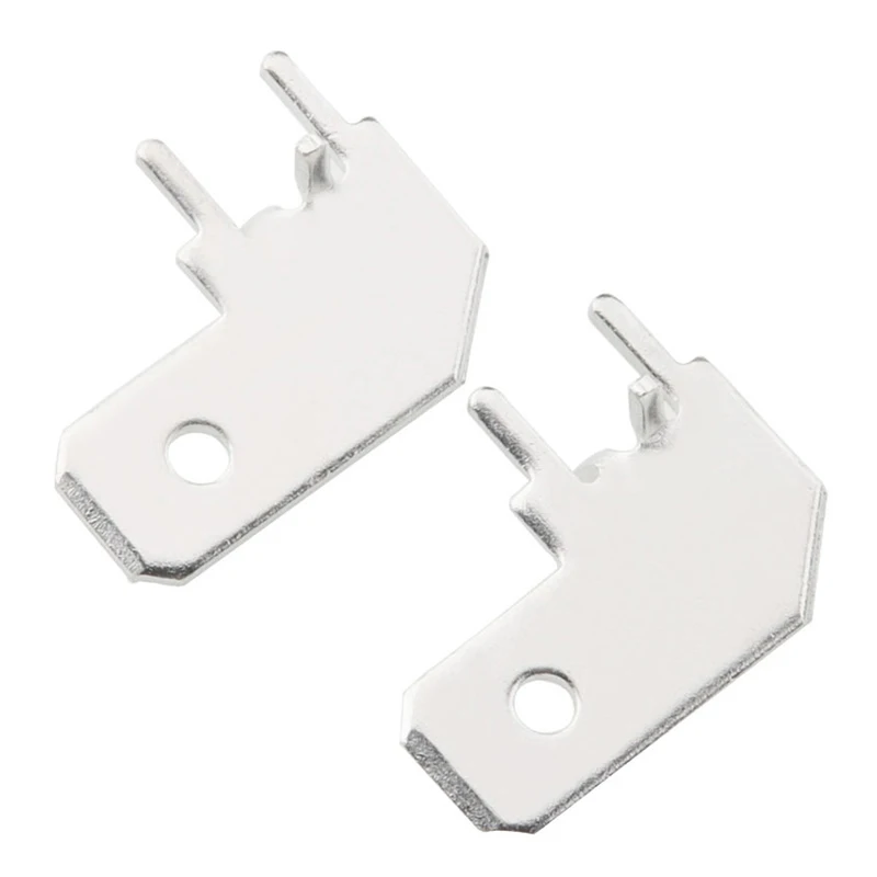 50pcs PCB L-shaped Corner Solder Thickness 0.8mm Welding Sheet 4.8/6.3 Flag-shaped Inserts PCB Circuit Board Insert