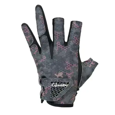 손목 확장 Gamakatsu 세 손가락 낚시 장갑 남성용 미끄럼 방지 사계절 실리콘 루어 낚시 장갑 Best5