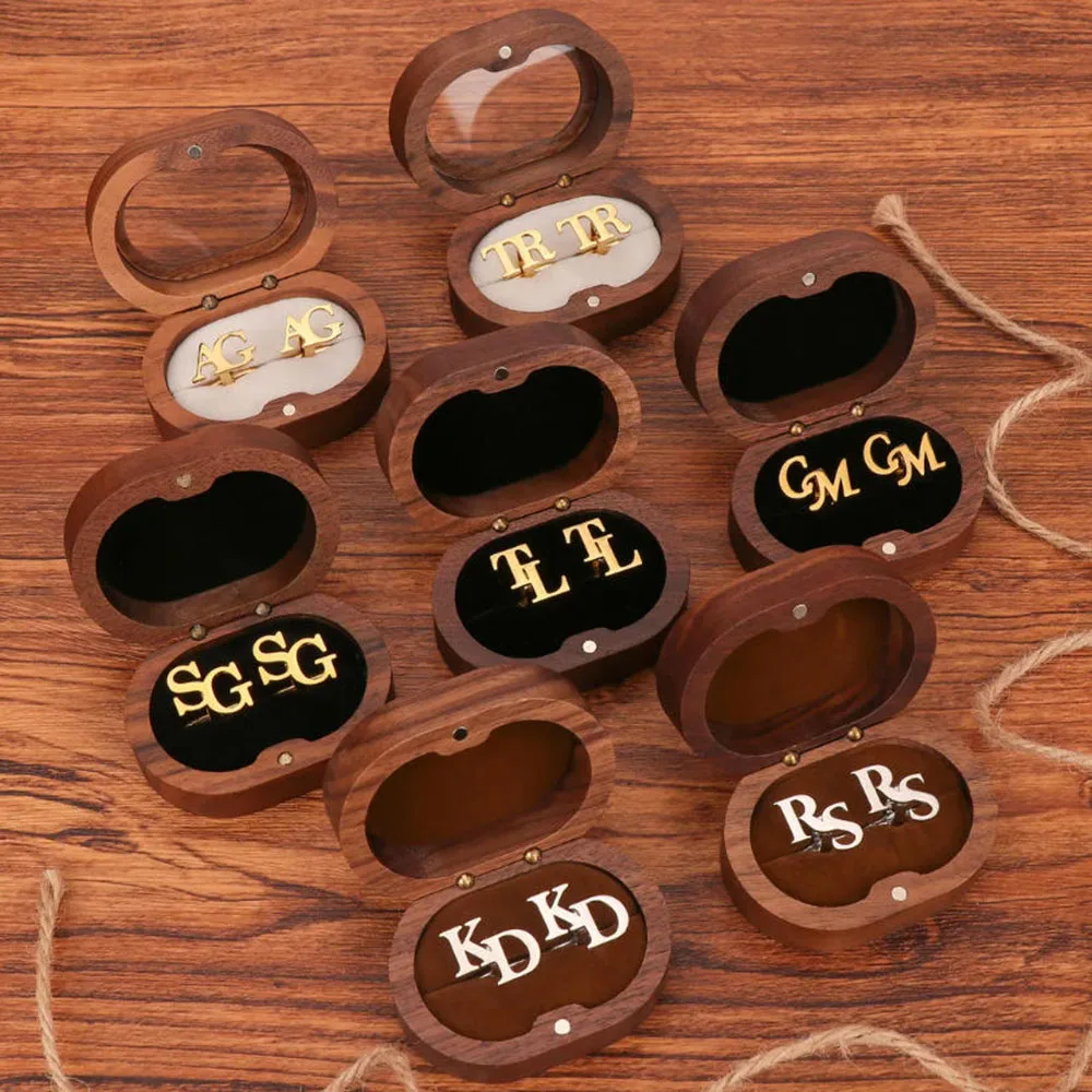 Initial cufflinks, suitable for the groom, a gift for father, wedding cufflinks, groomsmen gift, a gift for him