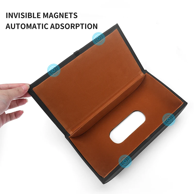 Car Accessories Tissue Box Leather Napkin Storage Bag For Mercedes Benz AMG W205 W203 W211 W212 W213 W201 W210 W124 W126 W140 W1