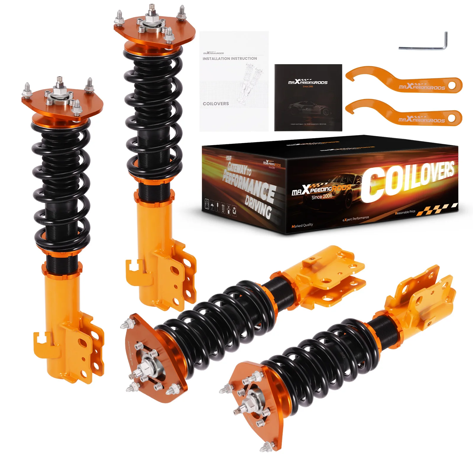 Full Coilovers Suspension Kit For Subaru Forester SF 1997-02 Shock 24 Way Adjustable