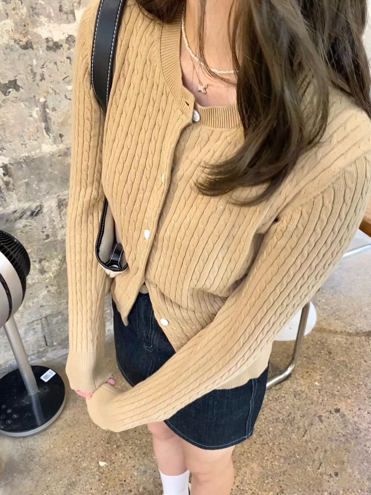 

New RL Autumn Women Sweater Knitted Cotton Pony Cardigan 2024 Classic Simple Twisted Long Sleeved Warm Office Female CLothing