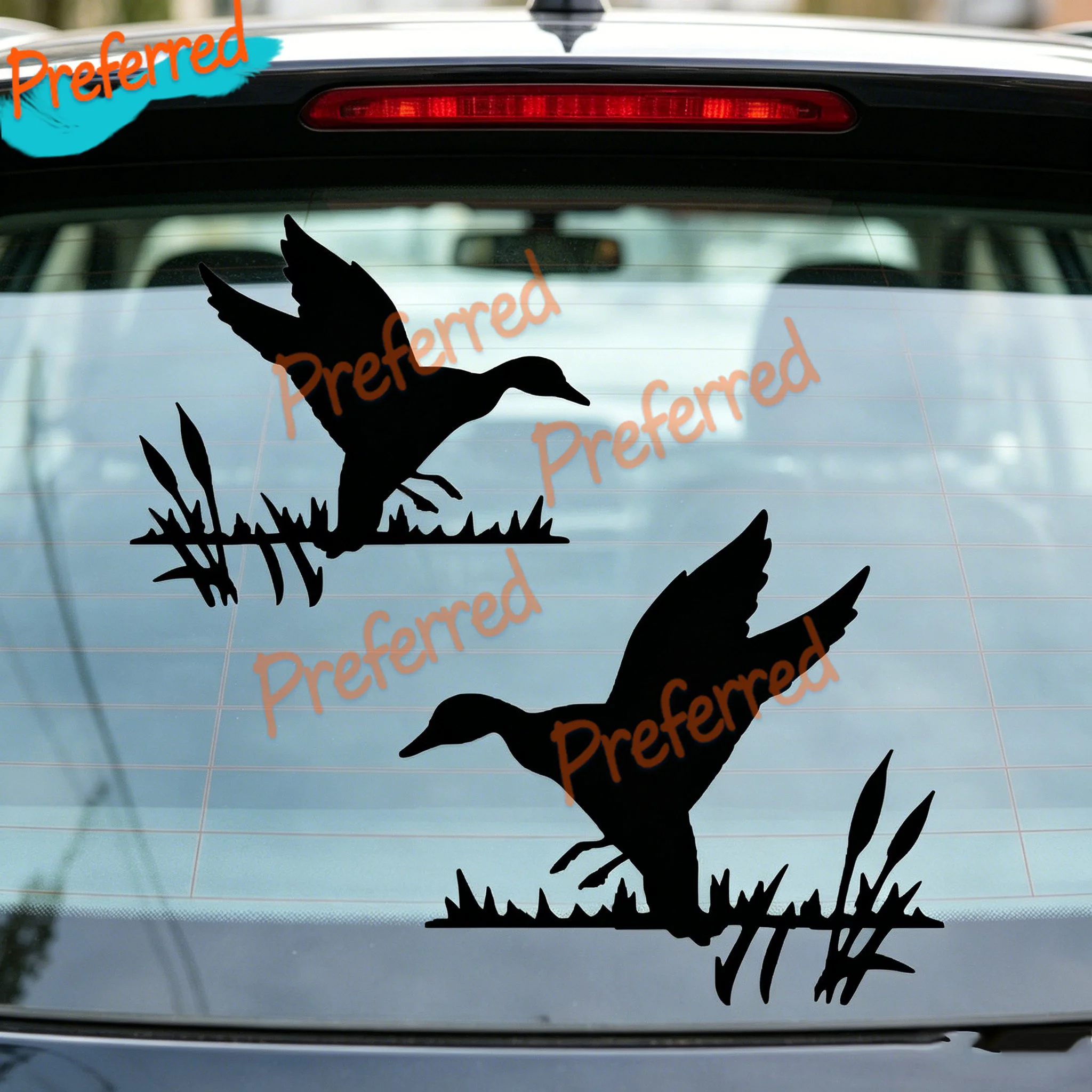 2x Large DUCK LANDING STICKERS WILDFOWLING WATERFOWL HUNTING SHOOTING Customizable in Any Sticker Size -No Background