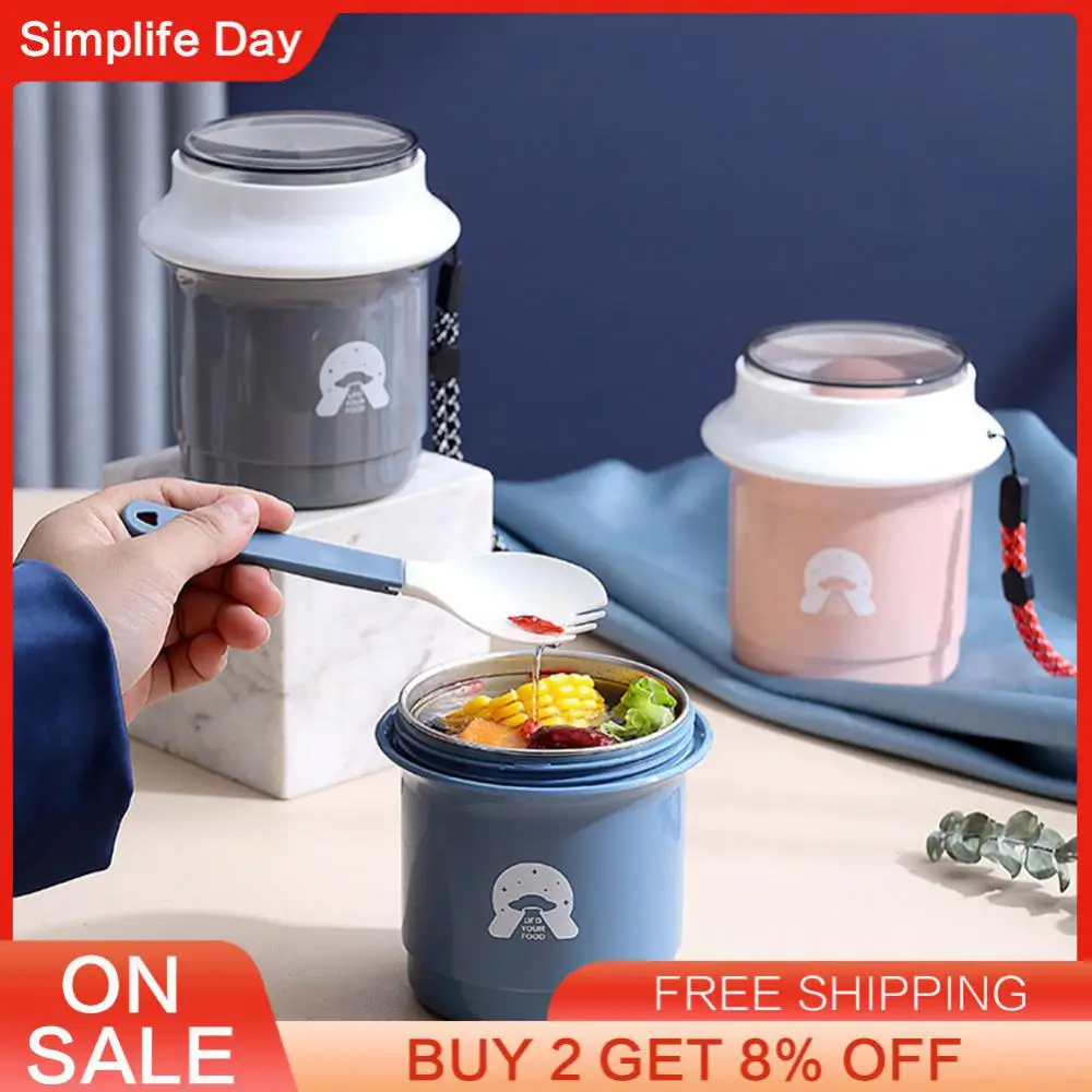 מיכלים תרמוס חיצוני מיני לילדים אחסון כוסות כוסות מרק ואקום 450 מ