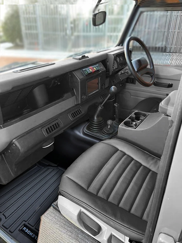 automatten met middenconsole mat voor Land Rover Defender binnenzool vloermat 300tdi td5 - afbeelding 2