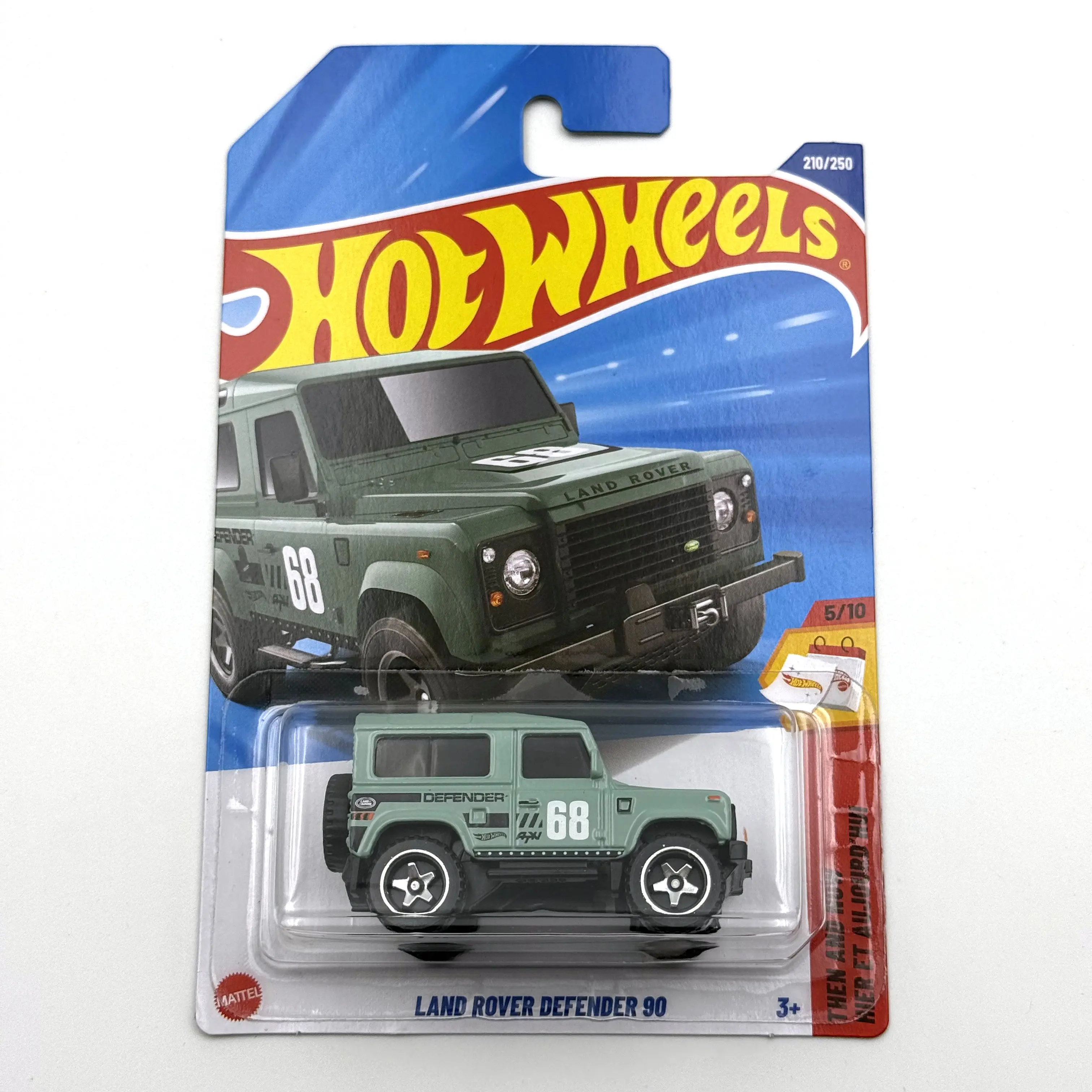 

Автомобили Hot Wheels 2025G Land Rover Defender 90 1/64, литая металлическая модель игрушечного транспортного средства