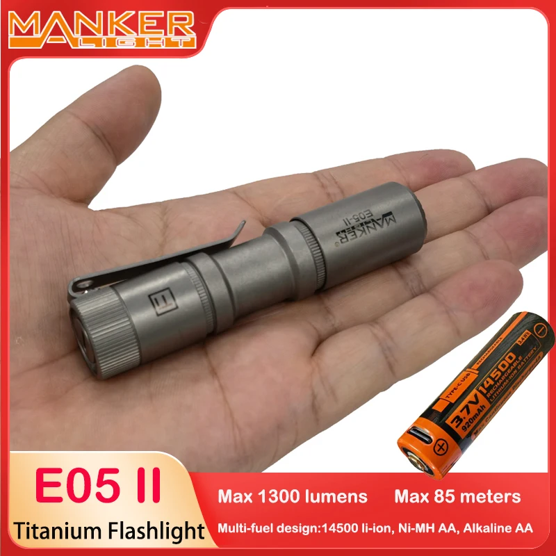 Manker edc懐中電灯、e05 ii、1300ルーメン - AliExpress 18