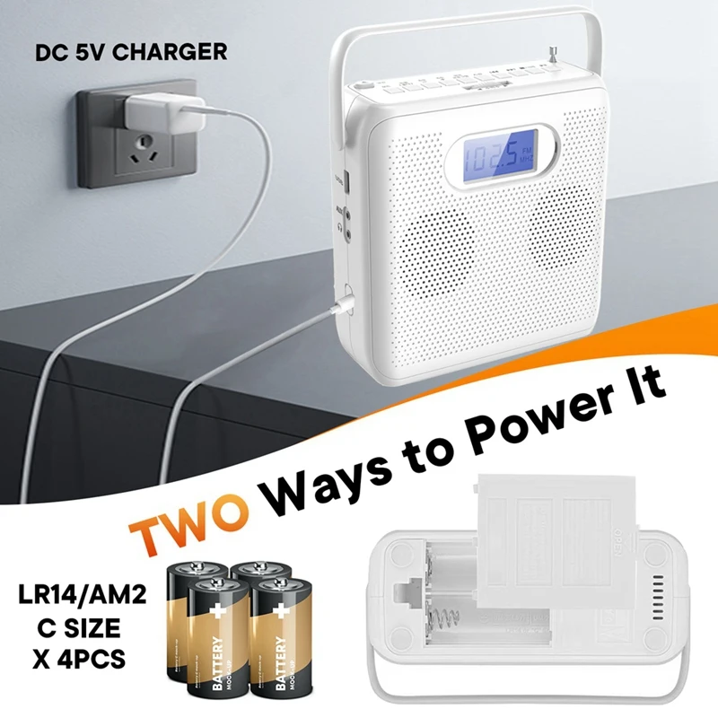 

Портативный Bluetooth-плеер компакт-дисков с вертикальным дизайном, динамиками для компакт-дисков, FM-радио, поддержкой USB, AUX и ЖК-дисплеем-A22U