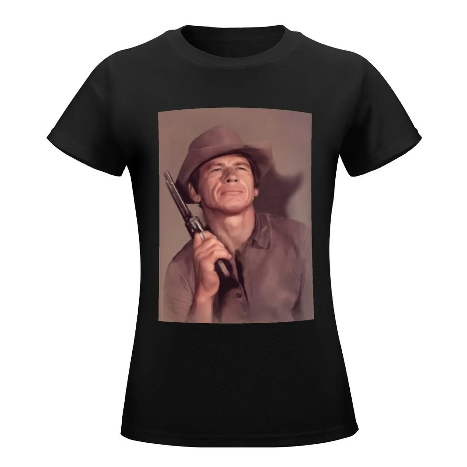 Charles Bronson, Actor T-Shirt anime clothes summer top female oversized t shirts for Women