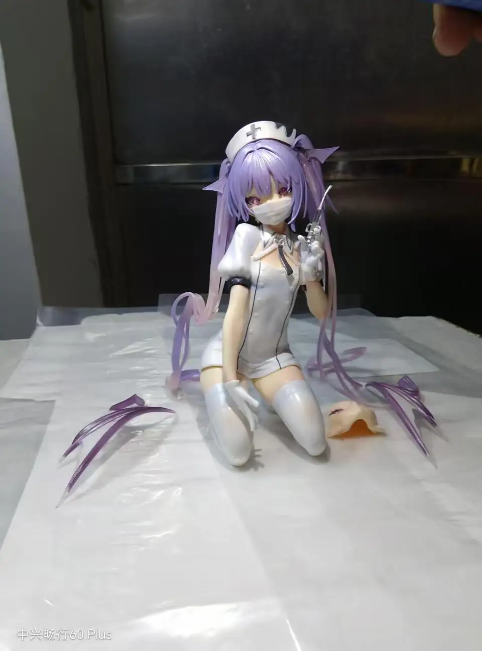 Enfermeira uniforme eve figura linda menina jogo anime figuras sexy enfermeira menina estatueta modelo gk coleção estátua ornamento brinquedo presente