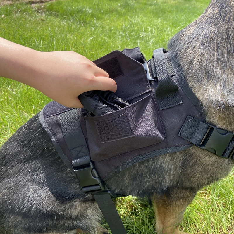 Reflective Large Dog Leash Tactical Vest Elastic Tightness Small Cat Harness set Double Pet Use Medium Dog Harness Accessories