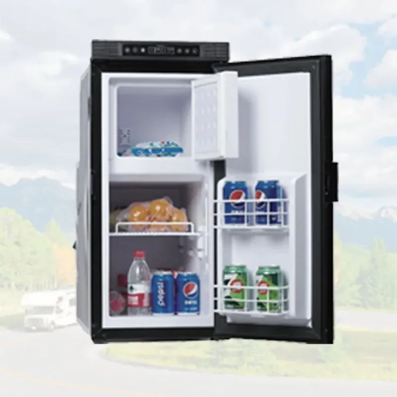 High Quality RV 76L Refrigerated Capacity Caravan Refrigerator 60W DC12V/24V Motorhome Refrigerator