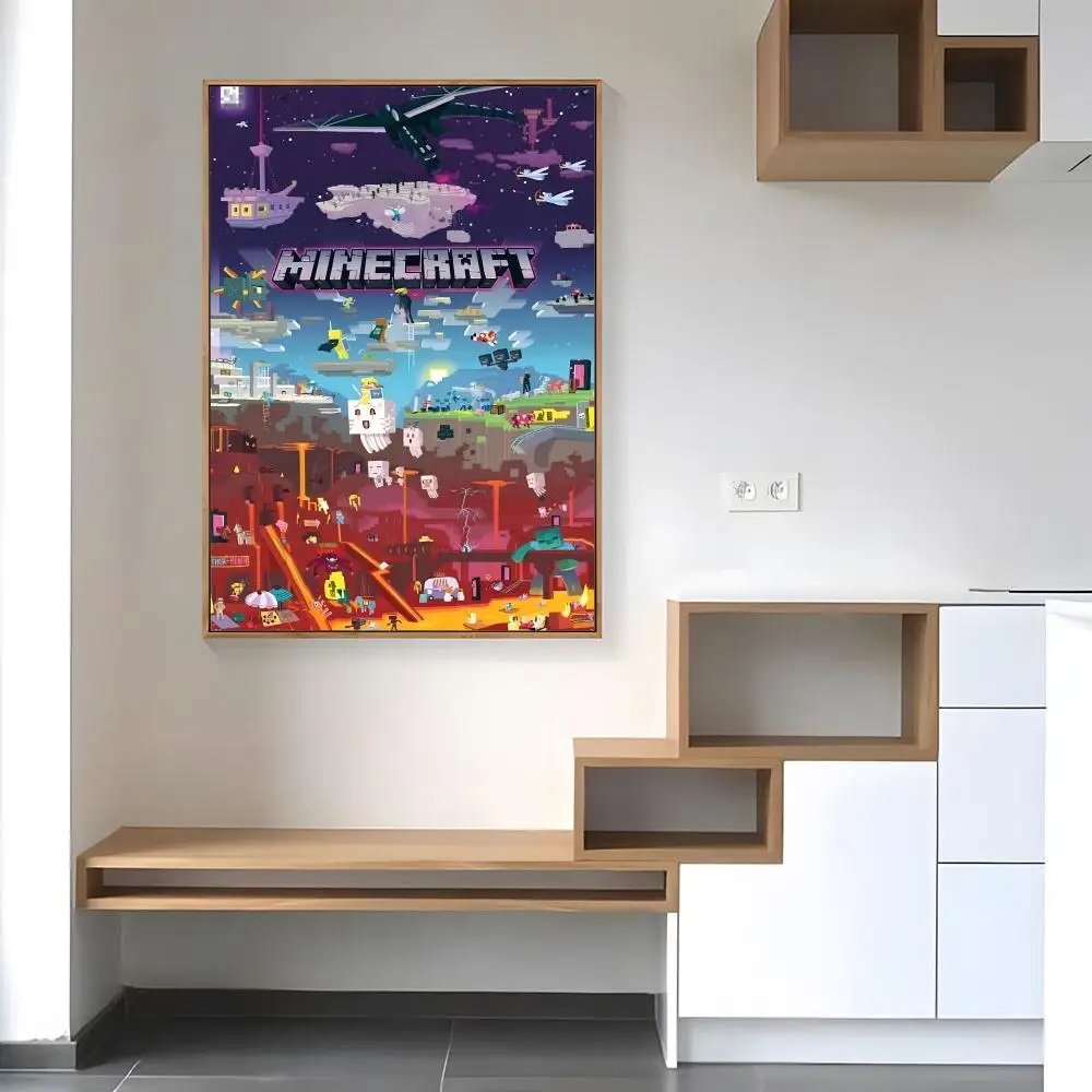 Game Mine-c-crafts Poster, Papierdruck, für Zuhause, Wohnzimmer, Schlafzimmer, Eingang, Bar, Café, Kunst, Malerei, Dekoration