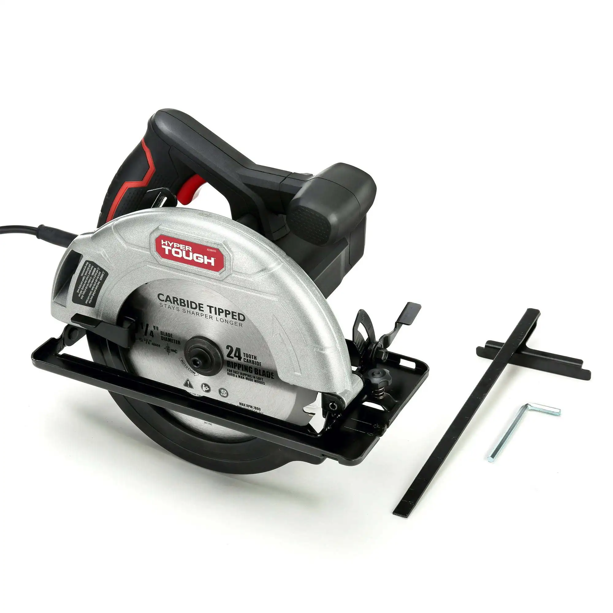 

Hyper Tough 12 Amp Corded 7-1/4 inch Circular Saw with Steel Plate Shoe, Adjustable Bevel, Blade & Rip Fence, New Condition