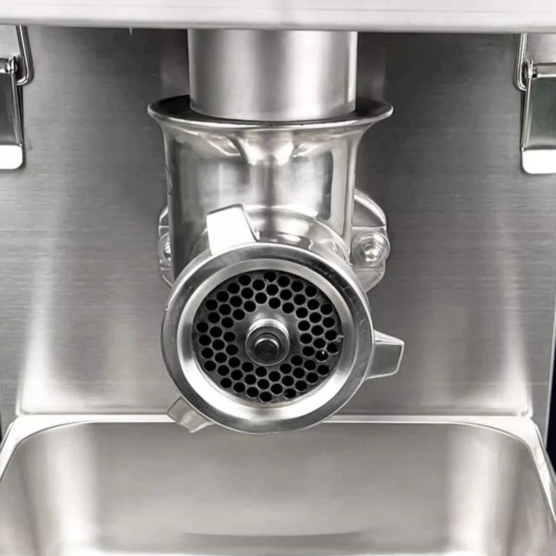 مفرمة اللحم الكهربائية 2.2KW مفرمة الخضروات التجارية هيكل عظمي الدجاج آلة قطع طحن الفلفل الحار منتج أغذية