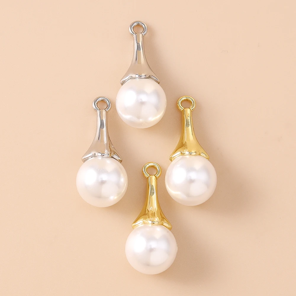 Leslie 5 шт. модные жемчужные капли воды подвески DIY изысканное женское ожерелье серьги ручной работы изготовление ювелирных изделий ремесло